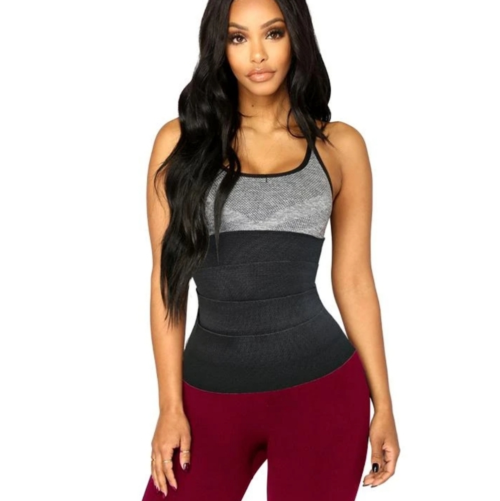 Waist training wrap seamless stretch